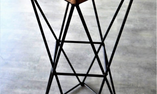 Tabouret metal mobilier d'art Toulouse FAS
