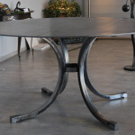Table métal sur mesure, mobilier d'art Toulouse création en fer forgé FAS