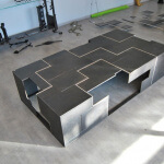table metal mobilier d'art toulouse acier